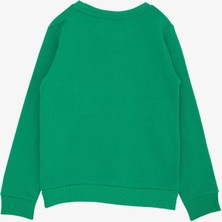 Breeze Erkek Çocuk Sweatshirt Yazı Baskılı 8-14 Yaş, Yeşil