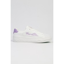 Benetton Benetton® | BNI-10102 4211 Beyaz Pudra-Ithal Platform Topuk Kadın Spor Ayakkabı