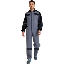 Şensel, Reflektörlü Iş Tulumu-Eko.- Gri-Siyah -55E2382-