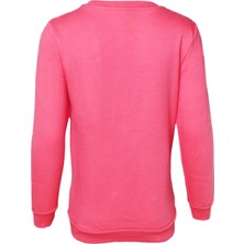 Urz Kids Kız Çocuk Kışlık Minnie Mouse Baskılı Şardonlu Sweatshirt Kız Çocuk Uzun Kollu Tişört