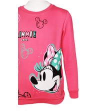 Urz Kids Kız Çocuk Kışlık Minnie Mouse Baskılı Şardonlu Sweatshirt Kız Çocuk Uzun Kollu Tişört
