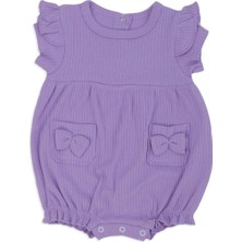 Bebelop Kız Bebek Penye Çıtçıtlı Fiyonk Detay Zıbın Body Badi Takım