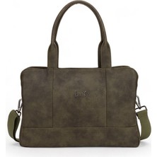 Bilik Deri  Yeşil Kadın Omuz Çantası Dlr 122