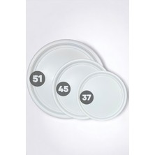 Hem Life 3 Lü (51, 45, 37 Cm) Kulpsuz Metal Tepsi Çay Tepsisi Sunum Tepsi Seti
