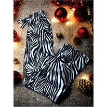 Rye Butik Zebra Desenli Pijama Altı Mevsimlik