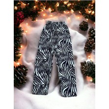 Rye Butik Zebra Desenli Pijama Altı Mevsimlik