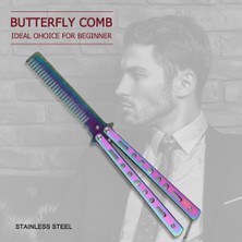 Mingming Shop Pembe Tarzı 1 Adet Katlanır Tarak Uygulama Eğitimi Kelebek Saç Fırçası Salon Tarak Sakal Fırçaları Kuaförlük Şekillendirici Aracı (Yurt Dışından)