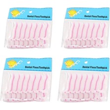 Mingming Shop Nude Tarzı Pcs Dental Flossing Family Packing Safety Disposable Toothpicks Stick Oral Care Stain Remove Oral Cleaning Tools Tslm1 (Yurt Dışından)