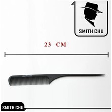 Mingming Shop Düz Stil Yüksek Li 23CM Siyah Karbon Fiber Anti-Statik, Isıya Dayanıklı Saç Tıraş Bıçağı Tarakları Saç Örtüsü (Yurt Dışından)