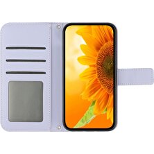 MY Boutique1 Oppo A17 Flip Cüzdan Telefon Kılıfı Için Kılıf Kısa Kayış Lüks Pu Deri (Yurt Dışından)