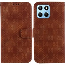 MY Boutique1 Honor 70 Lite Için Telefon Kılıfı Kart Tutucu Çift 8 Kabartmalı Kickstand Pu (Yurt Dışından)