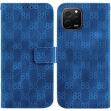 MY Boutique1 Telefon Kılıfı Için Huawei Nova Y61 Pu Deri Kart Tutucu Cüzdan Kapak Çift (Yurt Dışından)