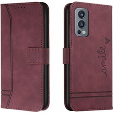 MY Boutique1 Oneplus Nord 2 5g Flip Için Telefon Kılıfı Folio Cüzdan El Kayışı Kart Yuvaları (Yurt Dışından)