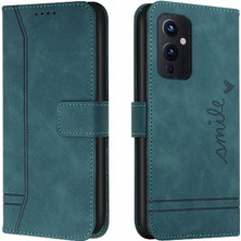 MY Boutique1 Oneplus 9 Için Telefon Kılıfı Manyetik Kapatma El Kayışı Kart Yuvaları Kapak Pu (Yurt Dışından)