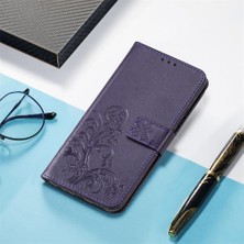 MY Boutique1 Oppo Case 6 5g Için Zarif Iş Çevirme Kapağı Dört Yapraklı Yonca (Yurt Dışından)