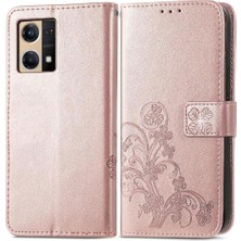 MY Boutique1 Oppo Case 7 4g Için Kılıf Kapak Çevirin Kılıf Dört Yapraklı Yonca Zarif (Yurt Dışından)