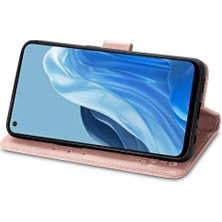 MY Boutique1 Oppo Case 7 4g Için Kılıf Kapak Çevirin Kılıf Dört Yapraklı Yonca Zarif (Yurt Dışından)