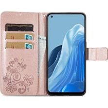 MY Boutique1 Oppo Case 7 4g Için Kılıf Kapak Çevirin Kılıf Dört Yapraklı Yonca Zarif (Yurt Dışından)