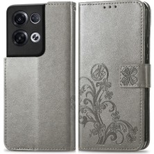 MY Boutique1 Oppo Oppo 8 Pro Flip Kapak Kılıf Için Dört Yapraklı Yonca Iş (Yurt Dışından)