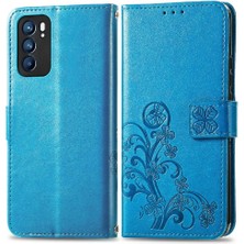 MY Boutique1 Oppo Case 6 5g Için Zarif Iş Çevirme Kapağı Dört Yapraklı Yonca (Yurt Dışından)