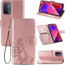 MY Boutique1 Oppo A93 5g Flip Kapak Kılıf Için Kılıf Zarif Iş Kısa Dört (Yurt Dışından)