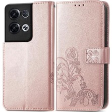 MY Boutique1 Oppo Oppo 8 Pro Flip Kapak Kılıf Için Dört Yapraklı Yonca Iş (Yurt Dışından)