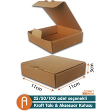 ALC E-Ticaret Takı&aksesuar Kutusu 11X11X3CM (50'li Paket)