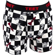 Teet Erkek Boxer Pamuklu Desenli Deluxe 5'li Set