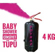 Poyraz 4kg Yangın Tüpü Baby Shower Cinsiyet Partisi Belirleme Tüpü Pembe