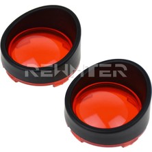 Pengfushop5 F Lens Kapağı Stili 2 Adet Motosiklet Dönüş Sinyali Işık Çerçeveleri Lens Kapağı Vizör Trim Yüzükler Harley Touring Flhr Fxrt Sportster Dyna Softail (Yurt Dışından)