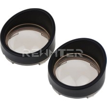 Pengfushop5 F Lens Kapağı Stili 2 Adet Motosiklet Dönüş Sinyali Işık Çerçeveleri Lens Kapağı Vizör Trim Yüzükler Harley Touring Flhr Fxrt Sportster Dyna Softail (Yurt Dışından)