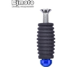 Pengfushop5 Kırmızı Stil Bjmoto 6 mm C Alüminyum Motosiklet Motosiklet Footrests Footpeg Ayak Dayanağı Mandal Vites Fren Kolu (Yurt Dışından)