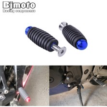 Pengfushop5 Kırmızı Stil Bjmoto 6 mm C Alüminyum Motosiklet Motosiklet Footrests Footpeg Ayak Dayanağı Mandal Vites Fren Kolu (Yurt Dışından)