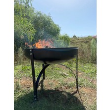 Worz Store Steel Ateş Çukuru | Bahçe Şömine | Sökülebilir | 75 cm | Özel Tasarım | Demonte FP004