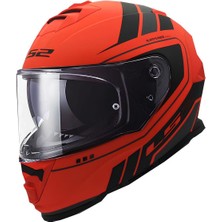 Ls2 Storm 2 Fıst Mat Turuncu-Siyah Kapalı Kask Full Face