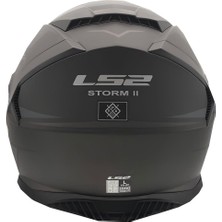 Ls2 Storm 2 Fıst Mat Siyah Kapalı Kask Full Face