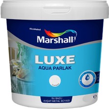 Marshall Luxe Aqua Parlak Su Bazlı Boya Ahşap & Metal 0.75 Lt Beyaz