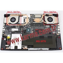 Msı MS-17F4 Notebook Cpu Fanı Ver.1 (Sağ) Msi