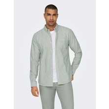 Only&sons Erkek Çizgili Gömlek 22027766