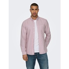 Only&sons Erkek Çizgili Gömlek 22027766