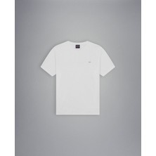 Paul & Shark  Erkek Pamuklu Regular Fit Düz Kısa Kollu Beyaz T-Shirt 23411020-010
