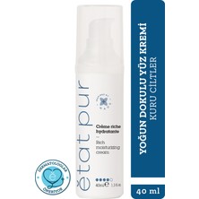 Etat Pur Rich Moisturizing Cream Yoğun Dokulu Yüz Nemlendirici Bakım Kremi 40 ml Kuru Ciltler için