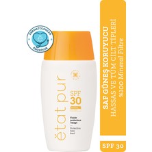 Etat Pur Protective Mineral Fluid SPF30  %100 Mineral Filtreli Yüz Güneş Kremi 40ml Açık Buğday ve Koyu Cilt