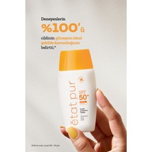 Etat Pur Protective Mineral Fluid SPF50+ %100 Mineral Filtreli Yüksek Koruma Yüz Güneş Kremi 40ml Açık Cilt