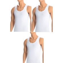 Belifanti Collection Erkek Pamuklu 3 Adet Beyaz Atlet