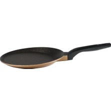 Serenk Fun Cooking Defne Alüminyum Döküm Granit Kaplama Krep Tava 22 cm Sarı