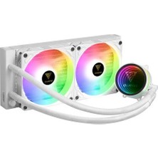 Gamdıas 240MM Chıone M3-240W Rgb AM5-1700 Sıvı Soğutmalı Işlemci Fanı Beyaz