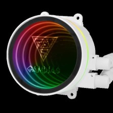 Gamdıas 240MM Chıone M3-240W Rgb AM5-1700 Sıvı Soğutmalı Işlemci Fanı Beyaz