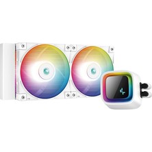 Deep Cool 240MM LS520-WH Rgb Sıvı Soğutmalı AM5-1700P Işlemci Fanı Beyaz