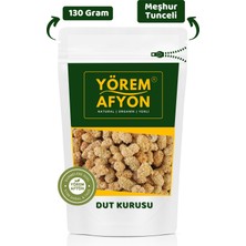 Yörem Afyon Meşhur Tunceli Ulukale Yeni Mahsul Aromalı Tat Beyaz Dut Kurusu  130 gr